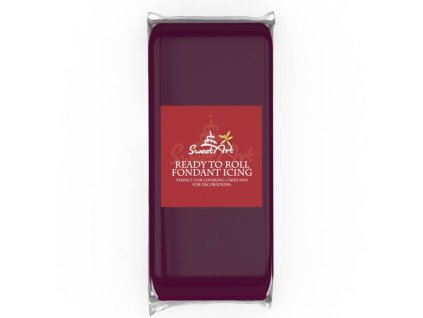 sweetart potahovaci a modelovaci hmota vanilkova burgundy 1 kg