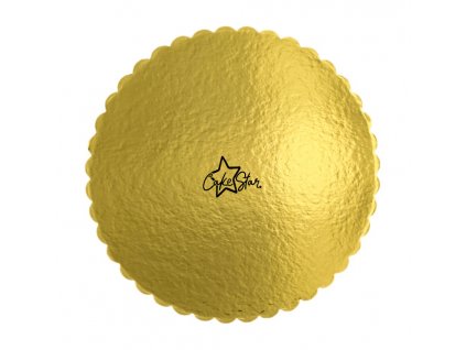 Cake Star podložka vlnka zlatá 2. logo