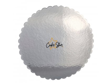 Cake Star podložka vlnka stříbrná logo