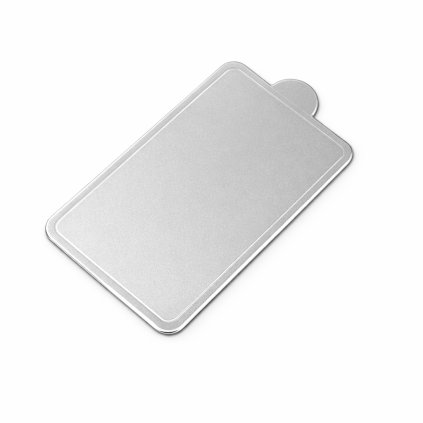 stribrný obdelnik cake