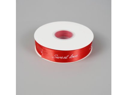 Cake star stuha SWEET LOVE červená 25mm x 45m