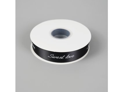Cake star stuha SWEET LOVE černá 25mm x 45m