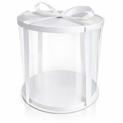 Bílý box kulaty cakestar