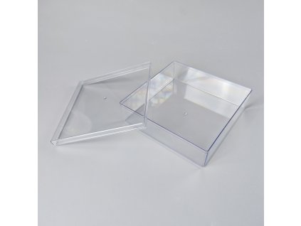 Cake Star plastový box s víčkem 18,5x18,5x6cm