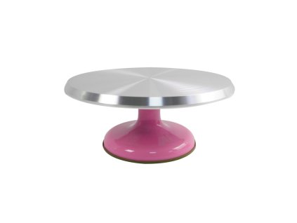 kovovy otocny stojan ruzovy 30 cm