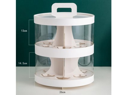 Box na cupcake s držakem 2 patra