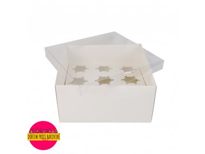 Krabice na muffiny pruhledné víko 9ks (1)