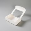 Krabička na makronky bílá s okénkem 20x13x5,5cm