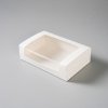 Krabička na makronky bílá s okénkem 20x13x5,5cm