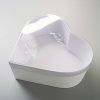 Heart Gift Box with Clear Lid 25 x 23 x 10 cm - 1