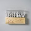 Dortové svíčky "Happy Birthday" stříbrné 13ks