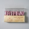 Dortové svíčky "Happy Birthday" růžovo-zlaté 13ks