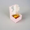 Velikonoční krabička kostka růžová 10x10x6,5 cm