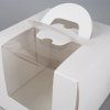 Cake Star cake box LILI white with window and handle 16 x 16 x 15cm