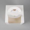 Cake Star cake box LILI white with window and handle 21 x 21 x 20cm