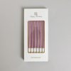 Dortové svíčky ELEGANT růžová 6ks