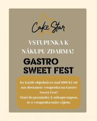 Chcete se zúčastnit letošního @gastro_sweet_fest ? U nás stačí nakoupit za 1000 Kč a vstupenka na festival je vaše! ❤️🛍️...