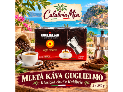 Guglielmo Caffé Espresso Gusto Classico Tripack 3x250g