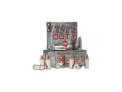 naboj kulovy hornady critical duty 9mm luger 124gr flex lock duty