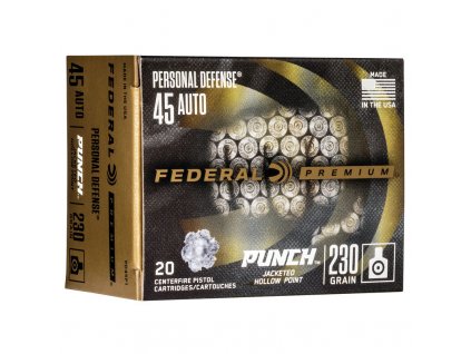 naboj kulovy federal personal defense 45 acp 230gr jhp punch
