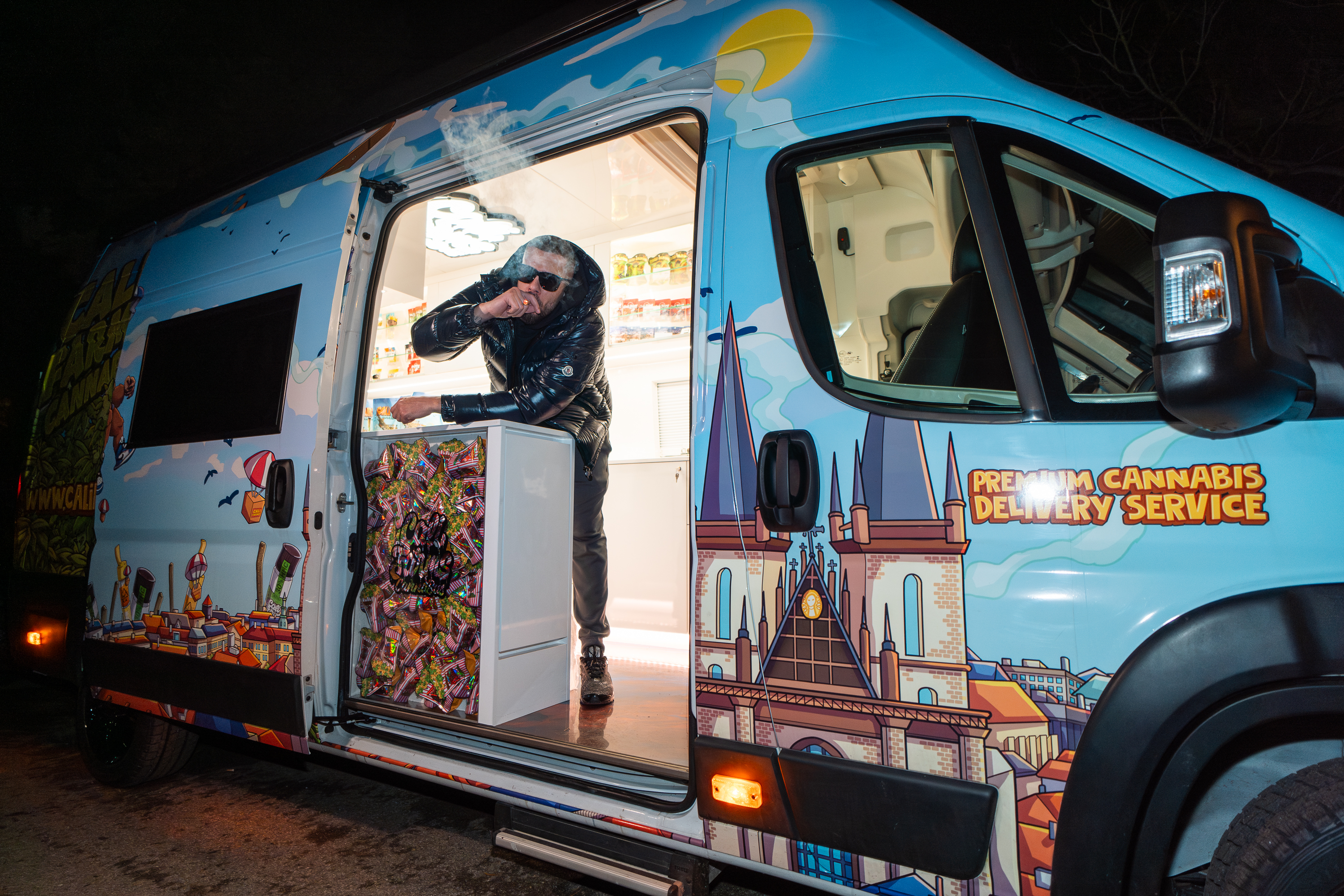 Rozvoz THC po Praze? To tady ještě nebylo!