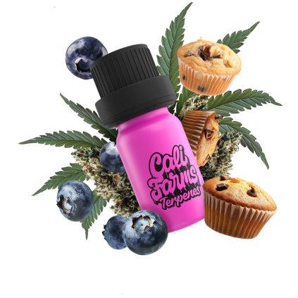 BLUEBERRY MUFFIN terpeny bílé pozadí