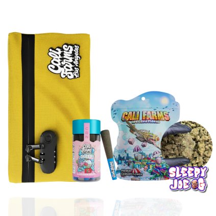 Balíček Sleep - CBN mini vonné tyčinky 2g, CBN květy Sleepy Joe 3,5 g + taštička