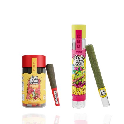 CBD mini vonné tyčinky 2 g Lemon Cherry gelato & CBD vonná tyčinka 1,5 g pineapple express