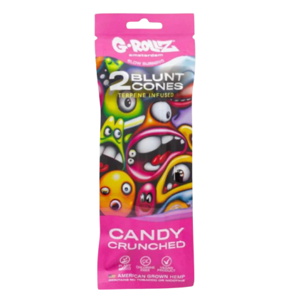G Rollz Předbalené blunty s terpeny CANDY CRUNCHED 2 ks.