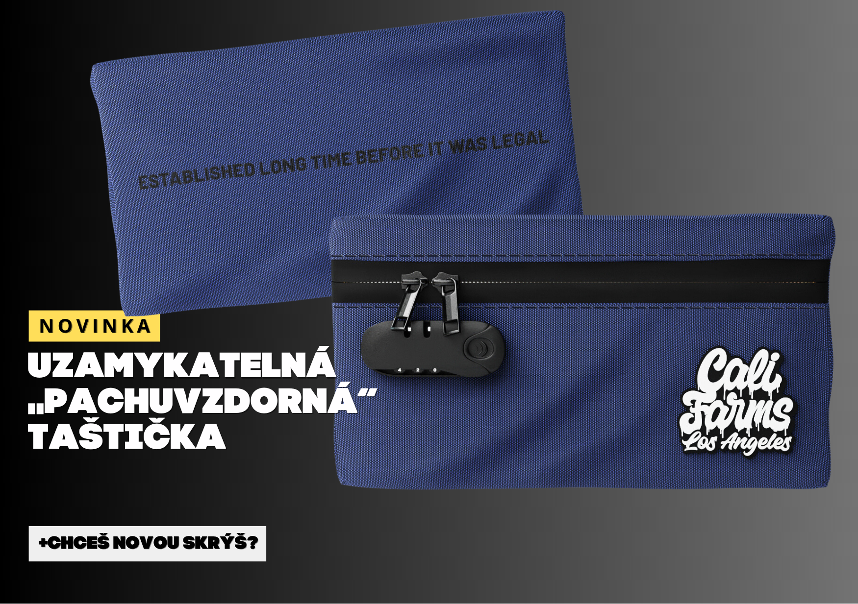 NOVINKA: Uzamykatelná „smell proof“ taštička. Tvůj ultimátní trezor!