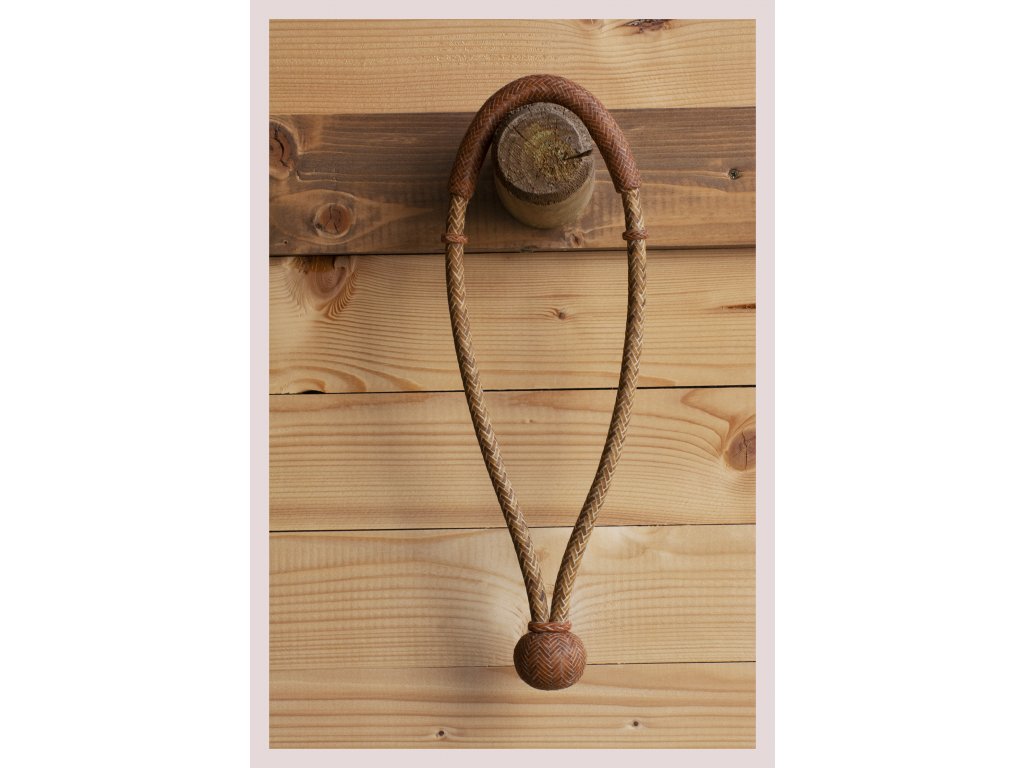 3/8 Bosal - natural with sorrel nose buttons and heel knot - California  Vaquero Store