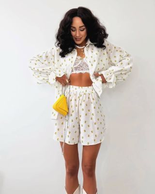 Ľanový komplet skladom v 2 vzoroch 🍋 Pri registrácii nakupuješ s lepšími cenami ✨️ #komplet #lanovykomplet #lanovyset...