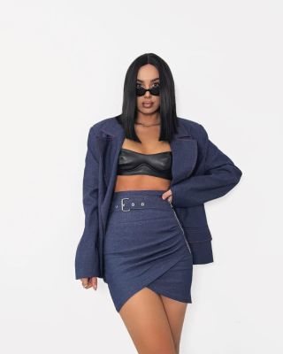 Sukňa skladom v 4 veľkostiach ✨️ #sukna #modrasukna #riflovasukna #kratkasukna #ootd