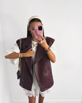 Vesta v akcii 25% skladom v 3 farbách 🚀 #vesta #bordovavesta #kozenkovavesta #dlhavesta #damskavesta