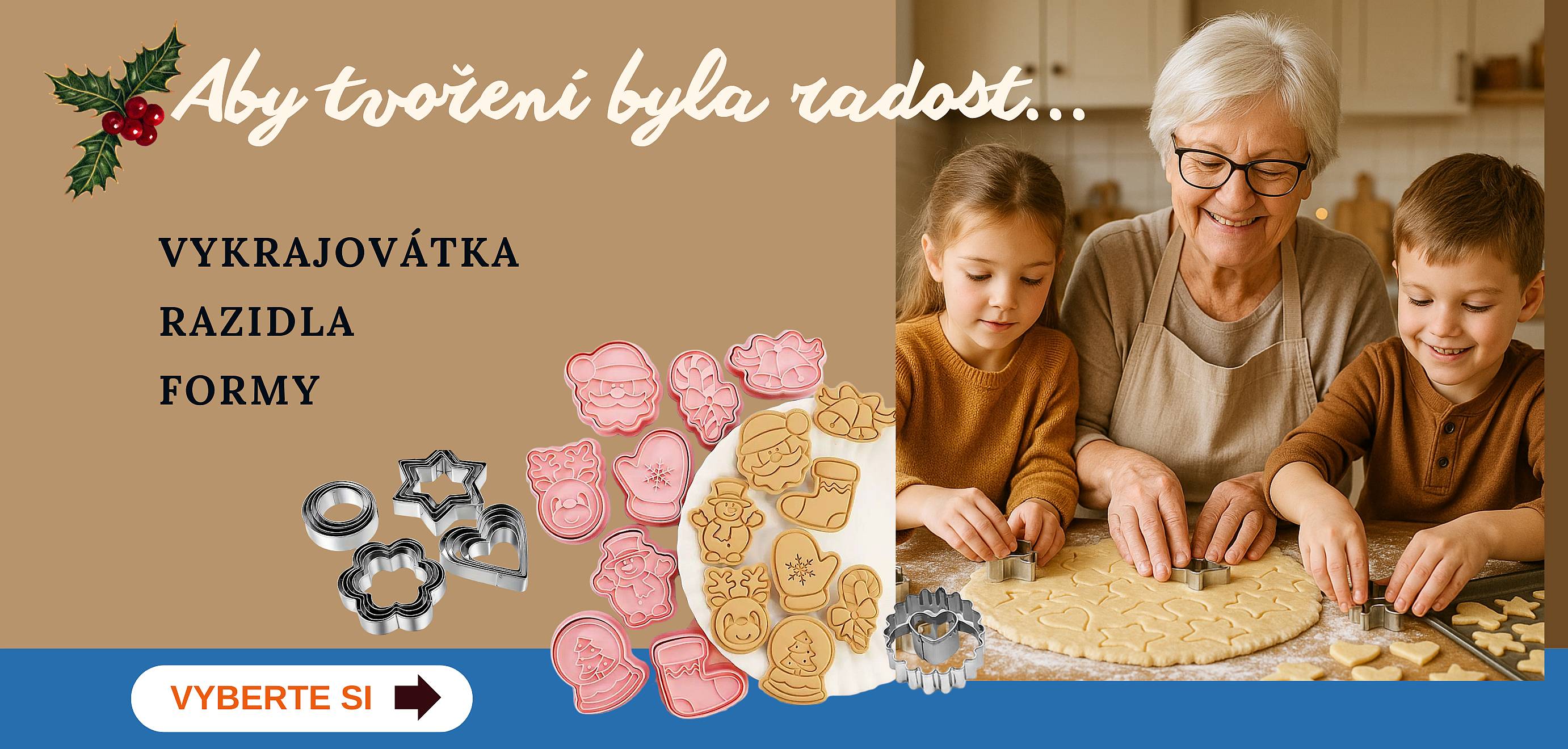 Vykrajovátka a formičky na tvoření