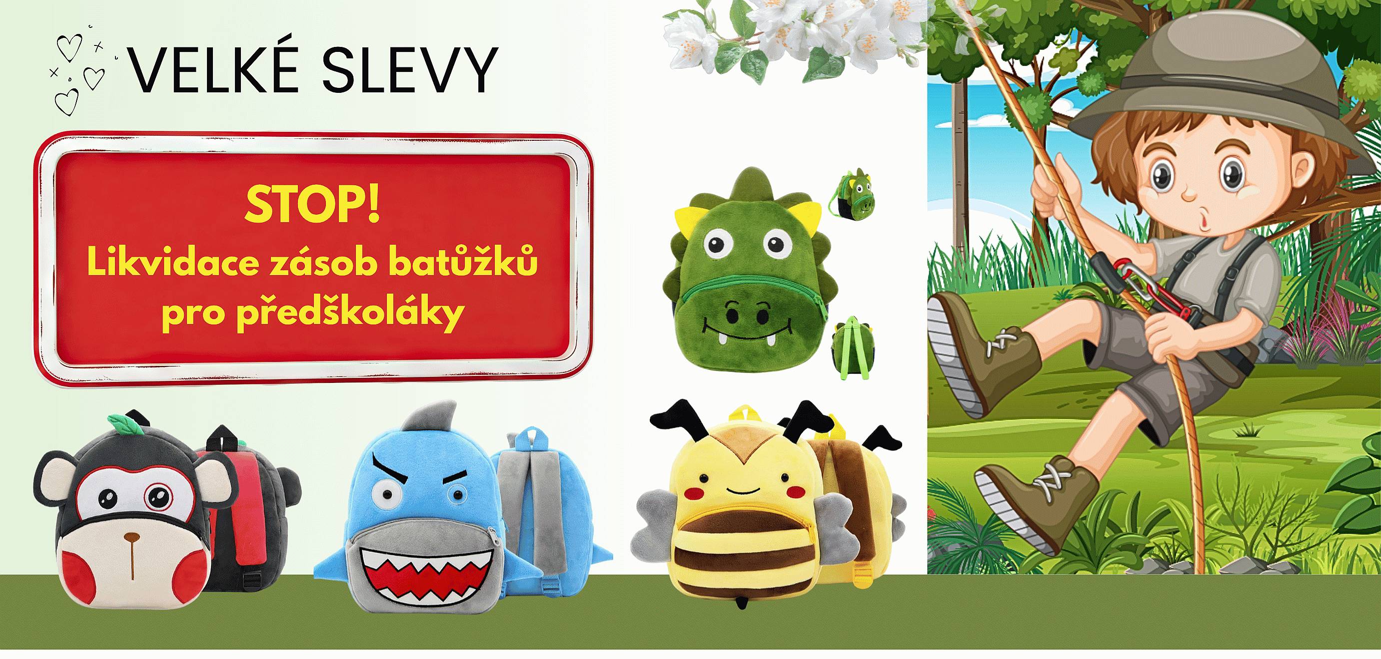 Calipo.cz - výprodej batůžků pro předškoláky