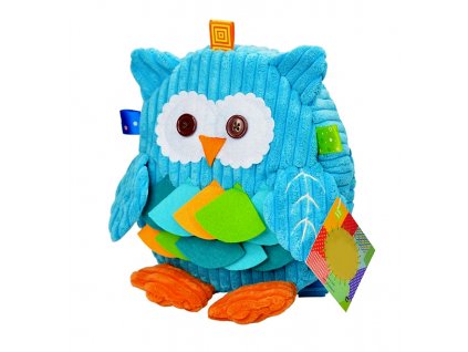 Dětský batoh pro kluky modrá sova 01