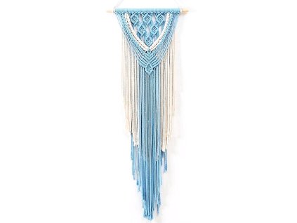 Macrame dekorace na stěnu Blue 1
