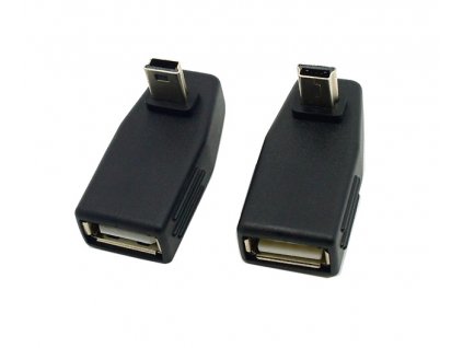 úhlová redukce miniUSB USB pár 01