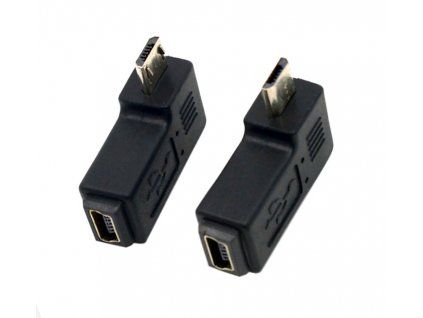 úhlová redukce microUSB miniUSB pár 02