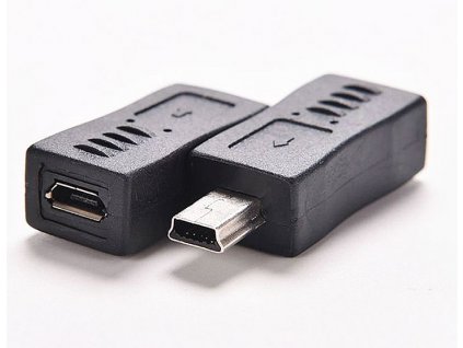 Rovná redukce miniUSB male microUSB female