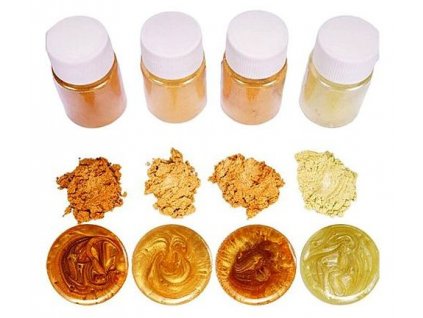 MICA barvy na mýdla a tvoření zlatá žlutá