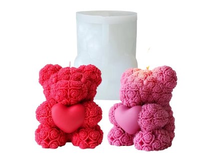 Silikonová forma Medvídek se srdíčkem