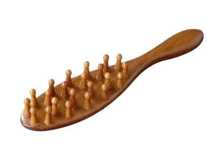 Dřevěný masážní kartáč Meridian