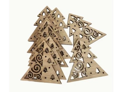 Dřevěné ozdoby dekorace Stromečky