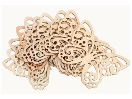 Dřevěné ozdoby dekorace Motýlci