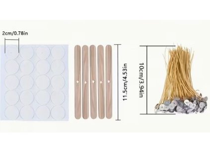Sada 25 knoty + držáky + samolepky
