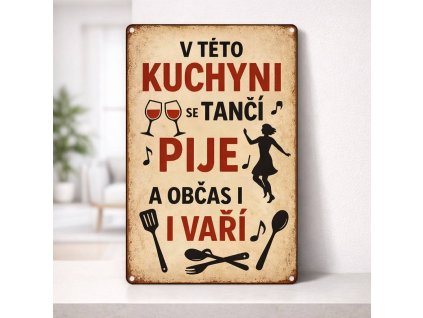 Dekorační cedule V kuchyni
