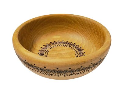 Dřevěná miska buková vypalovaný vzor