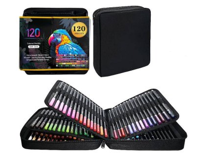 Sada 120 pastelek v pouzdru na zip